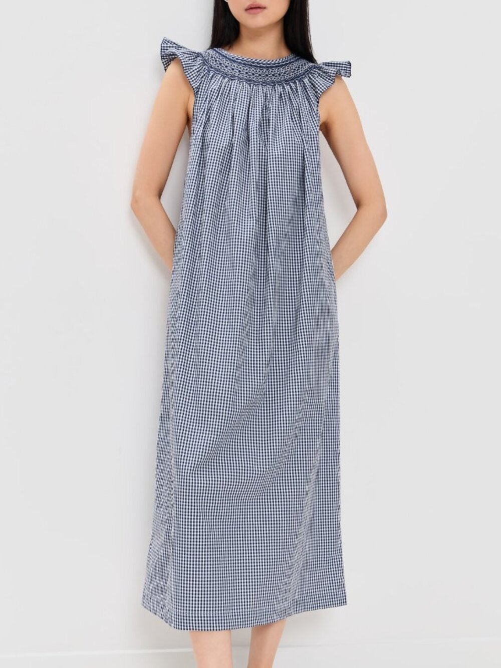 NWOT Folkloore Malagasy Smocked Nightdress